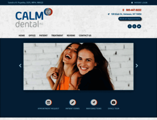 calm-dental.com screenshot
