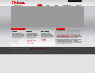 calmusmachinery.com screenshot