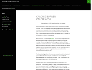 calorieburnercalculator.com screenshot