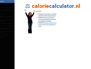 caloriecalculator.nl screenshot