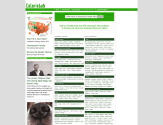 calorielab.com screenshot