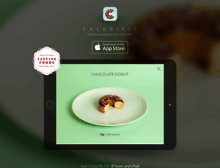 calorificapp.com screenshot