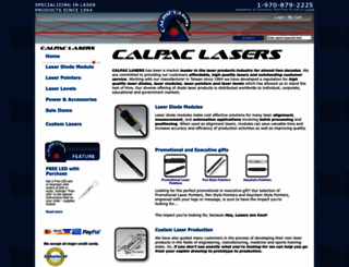 calpaclasers.com screenshot