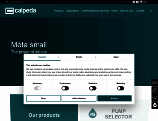 calpeda.com screenshot