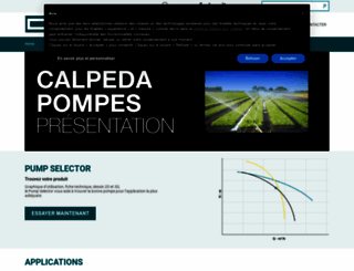 calpeda.fr screenshot