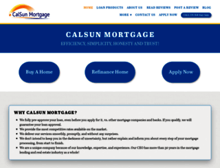 calsunmortgage.com screenshot