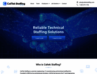 caltekstaffing.com screenshot