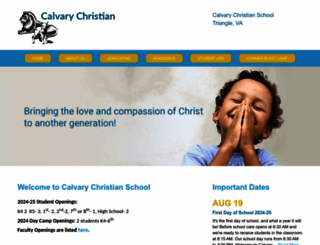 calvary-christianschool.com screenshot