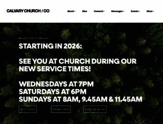 calvaryaurora.org screenshot