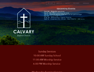 calvarybaptistvt.org screenshot