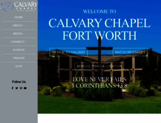 calvarychapelftw.org screenshot