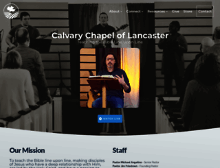 calvarychapeloflancaster.org screenshot