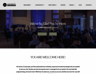 calvarycrossroads.com screenshot