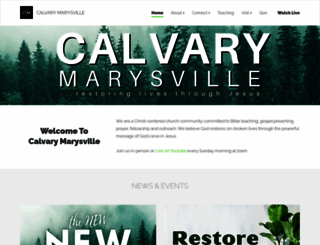 calvarymarysville.com screenshot