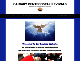calvarypentecostalrevivals.org screenshot