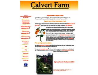 calvertfarm.com screenshot