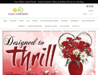 calvertflorist.com screenshot