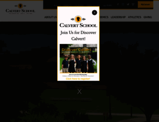calvertschool.org screenshot