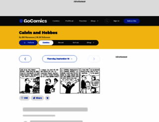 calvinandhobbes.com screenshot