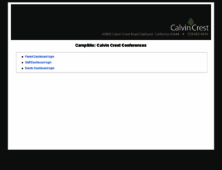 calvincrest.campmanagement.com screenshot