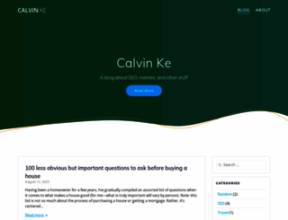calvinke.com screenshot