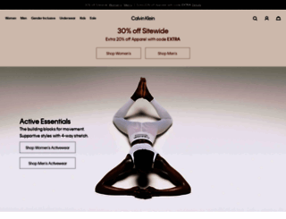 calvinklein.com screenshot