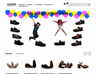calzadoszapatos.com screenshot