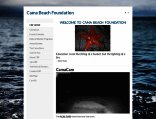 camabeachfoundation.org screenshot