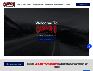 camachoauto.com screenshot