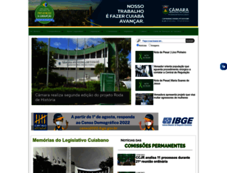 camaracba.mt.gov.br screenshot