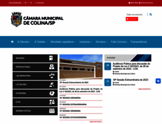 camaracolina.sp.gov.br screenshot