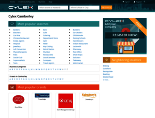 camberley.cylex-uk.co.uk screenshot