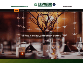 camberleyfunctionroom.co.uk screenshot