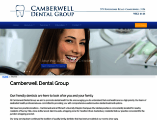 camberwelldentalgroup.com.au screenshot