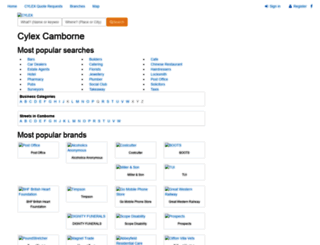 camborne.cylex-uk.co.uk screenshot