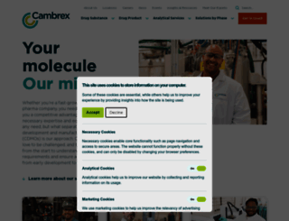 cambrex.com screenshot