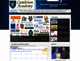 cambrianacademy.org screenshot