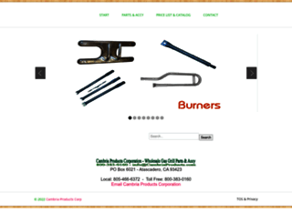 cambriaproducts.com screenshot