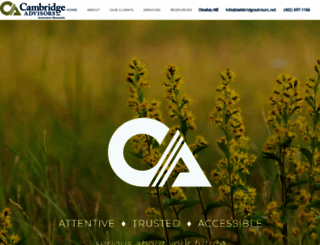 cambridgeadvisors.net screenshot