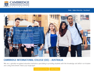 cambridgecollege.com.au screenshot