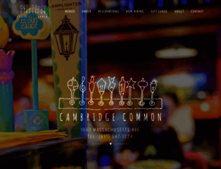 cambridgecommonrestaurant.com screenshot
