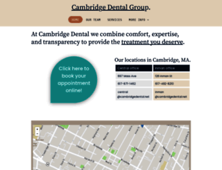 cambridgedentalassociates.com screenshot