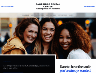 cambridgedentalcenter.com screenshot