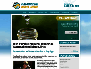 cambridgehealth.com.au screenshot