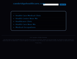 cambridgehealthcare.com screenshot