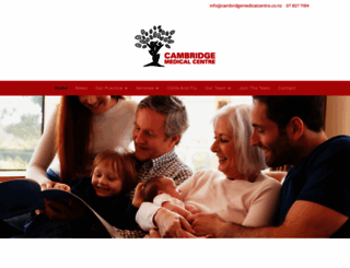 cambridgemedicalcentre.co.nz screenshot