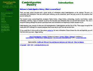 cambridgeshirehistory.com screenshot
