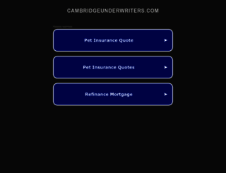cambridgeunderwriters.com screenshot