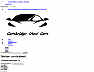 cambridgeusedcars.net screenshot