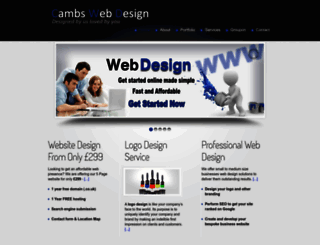 cambswebdesign.co.uk screenshot